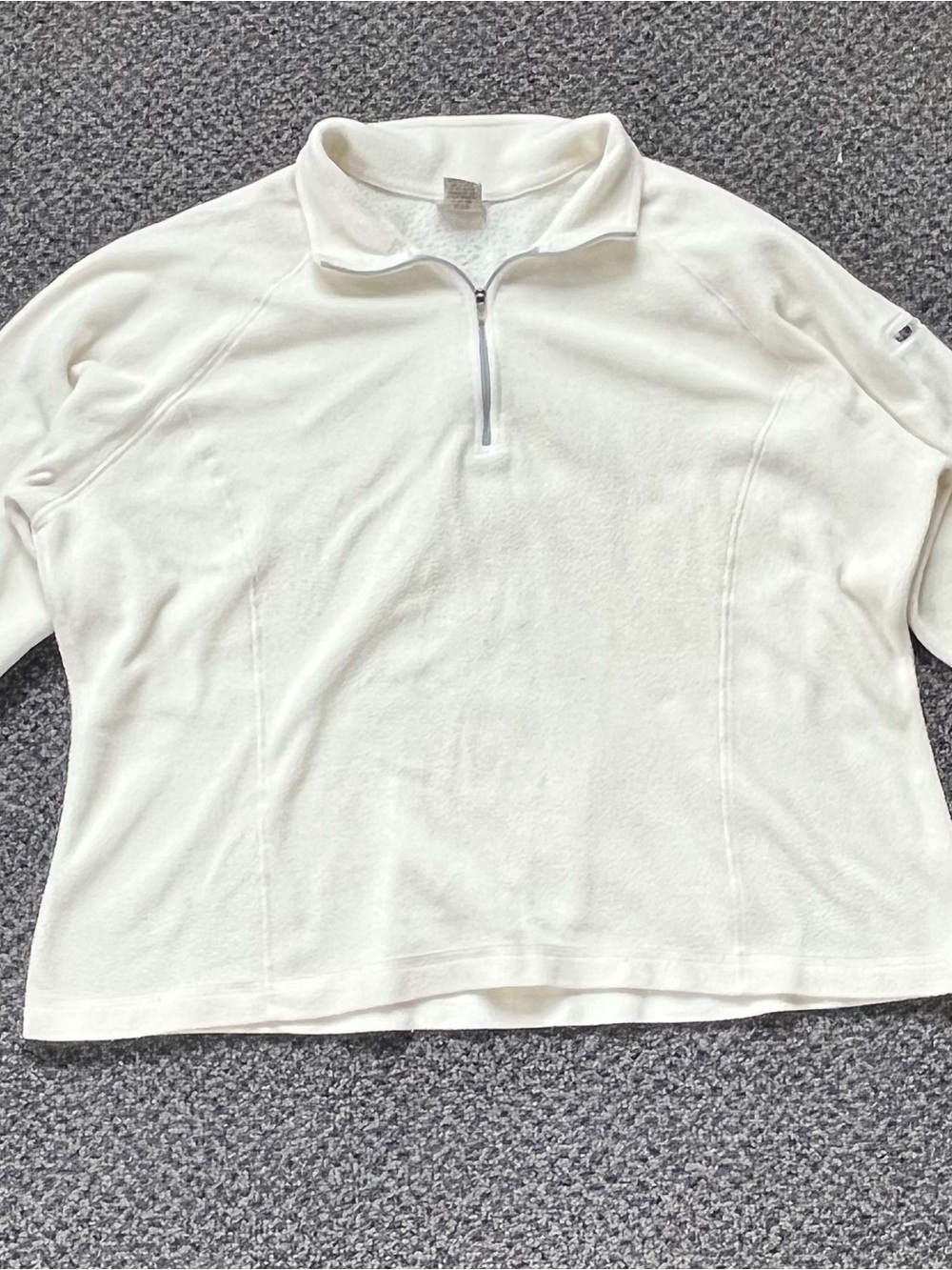 L.L. Bean Cream 1/4 Zip Women's Pullover Top